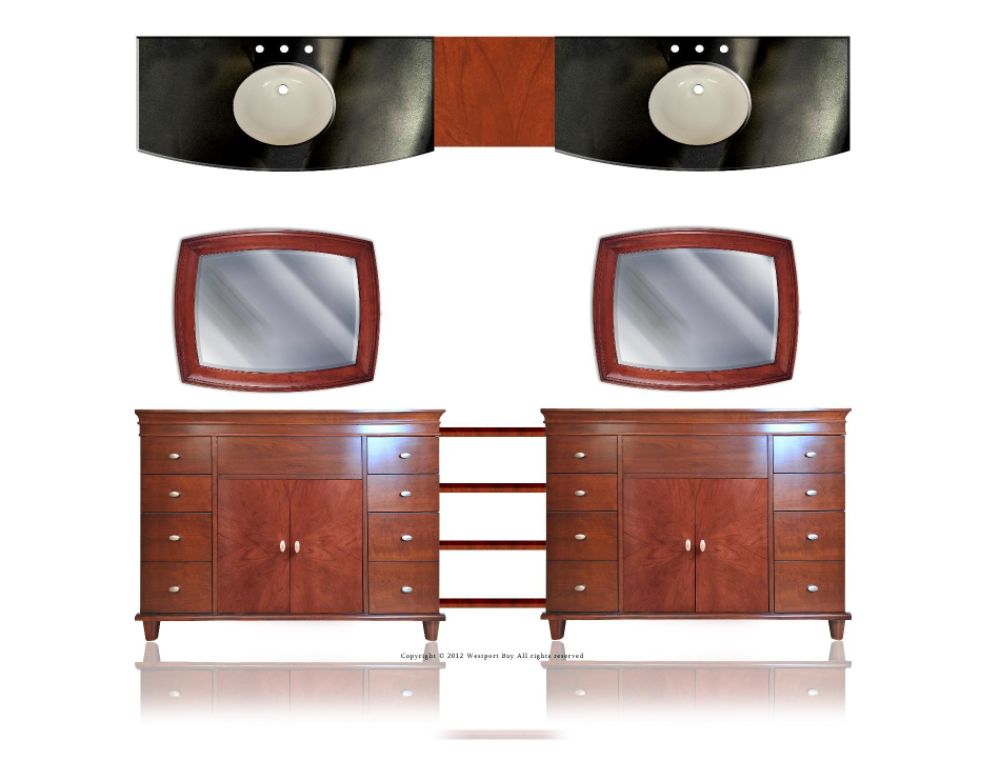 Westport Bay 115'' Double Basin Vanity in