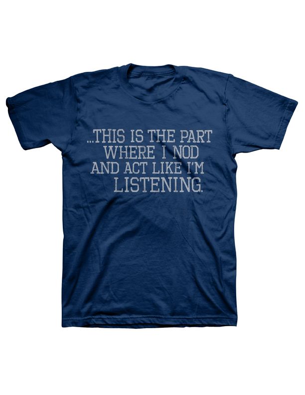 Men s Big & Tall Graphic T-Shirt This is the Part Navy