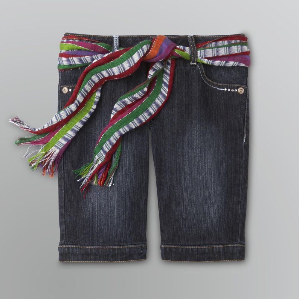 Bongo Girl's Cropped Sash-Belt Capri Pants at Kmart.com