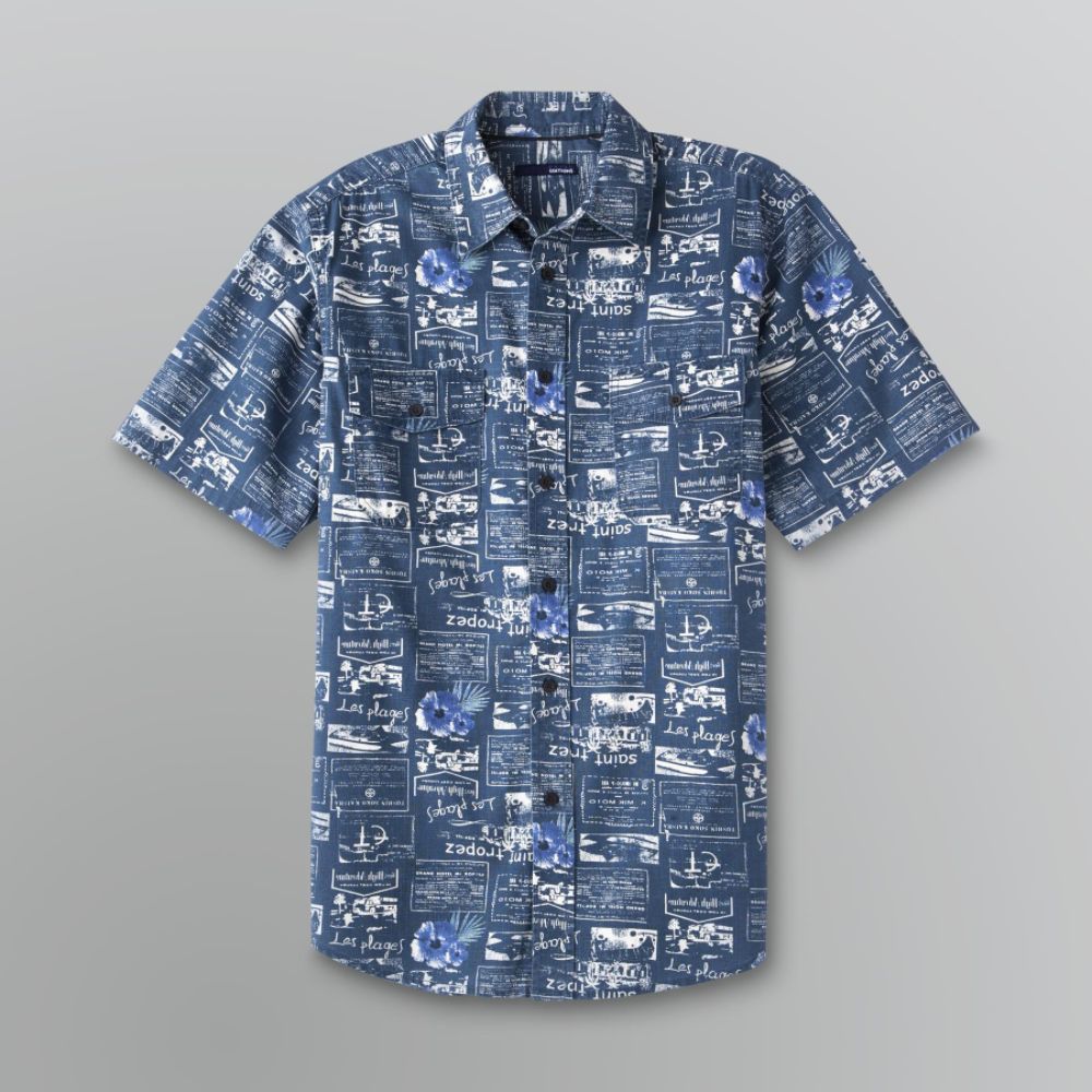 Basic Editions Men's Big & Tall Island Camp Shirt at Kmart.com