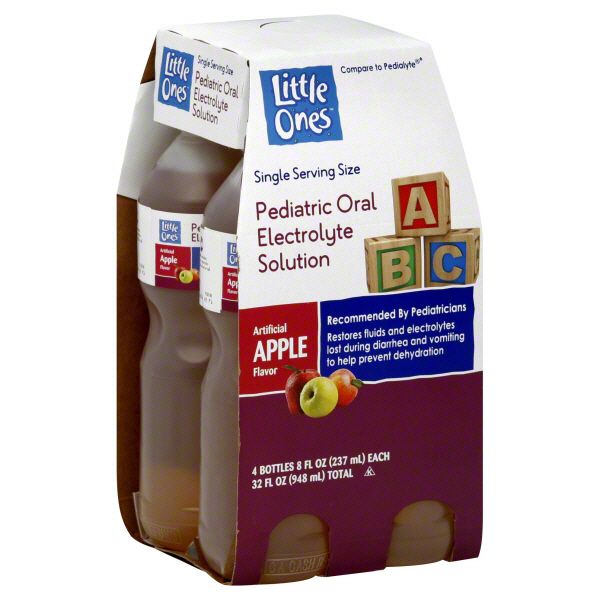 Little Ones Electrolyte Solution, Pediatric Oral, Apple Flavor 4 - 8 fl oz (237 ml) bottles [32 fl oz (948 ml)] at Kmart.com
