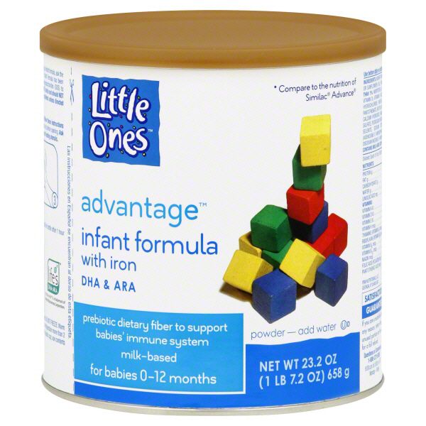Little Ones Advantage Infant Formula, with Iron, Powder, 0-12 M 23.2 oz (1 lb 7.2 oz) 658 g at Kmart.com