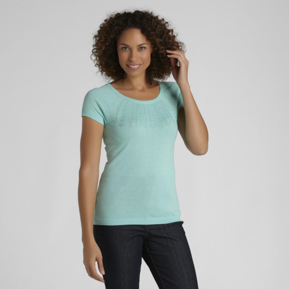 Jaclyn Smith Women's Short-Sleeve Cable Sweater at Sears.com