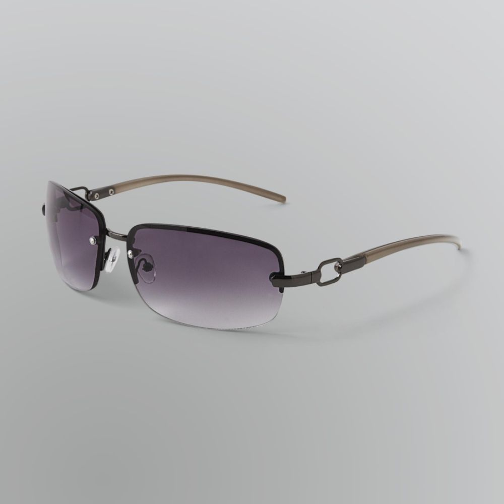 Attention Women's Gunmetal Rimless Sunglasses at Kmart.com