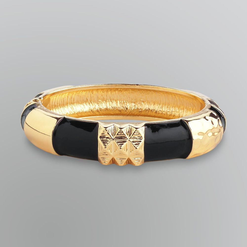 Kardashian Kollection Textured Oval Pyramid Bangle at Sears.com