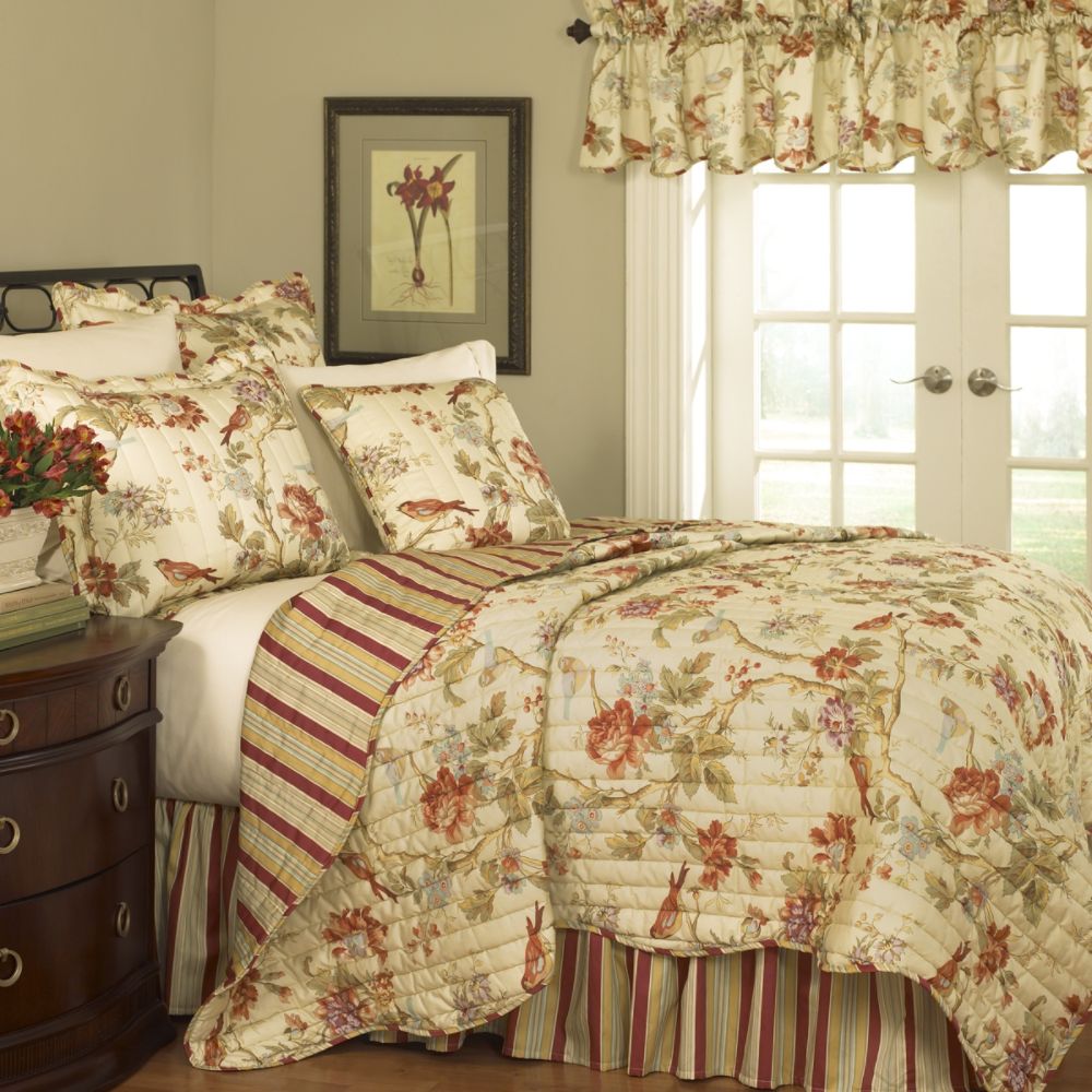 Waverly Floral Quilt Charleston Chirp Full/Queen at Sears.com