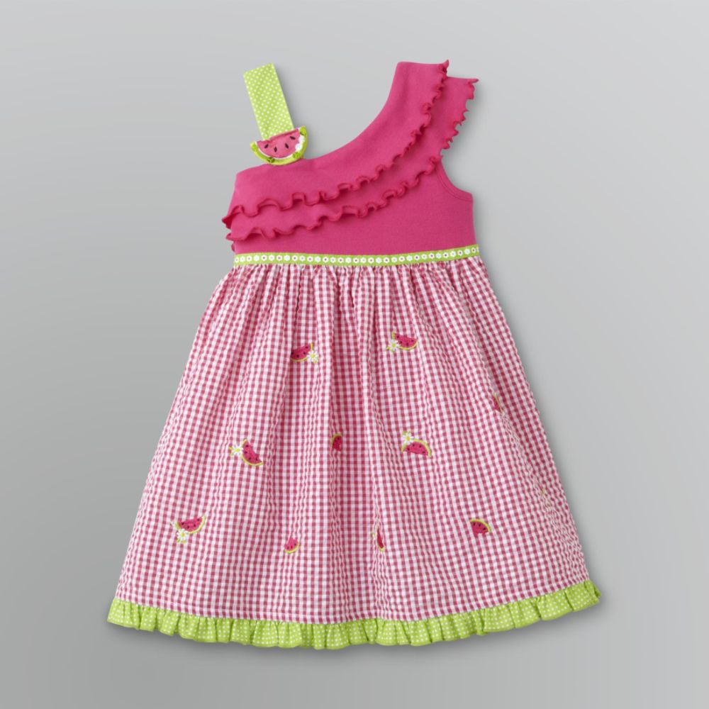Youngland Toddler Girl's Gingham Seersucker Watermelon Dress at Sears.com