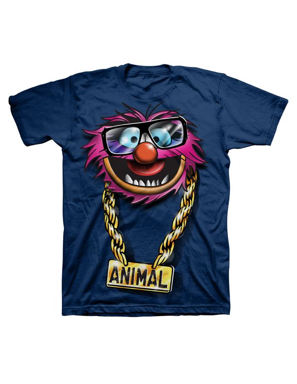 Muppets Men’s Graphic T-Shirt Animal Attack Navy at Kmart.com