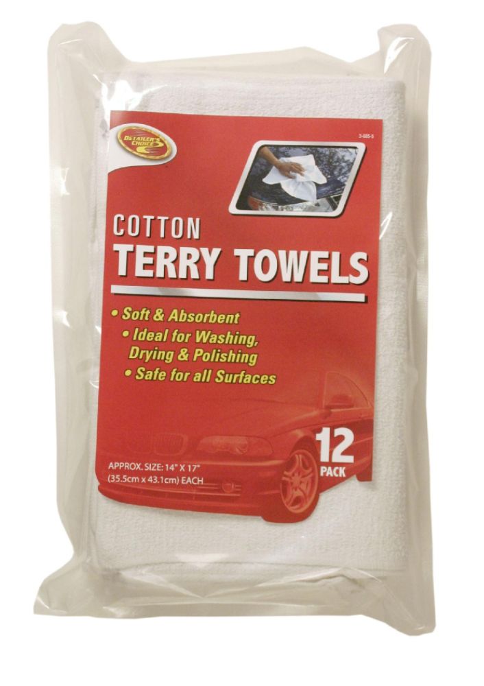 Clean Rite 12PK TERRY TOWELS