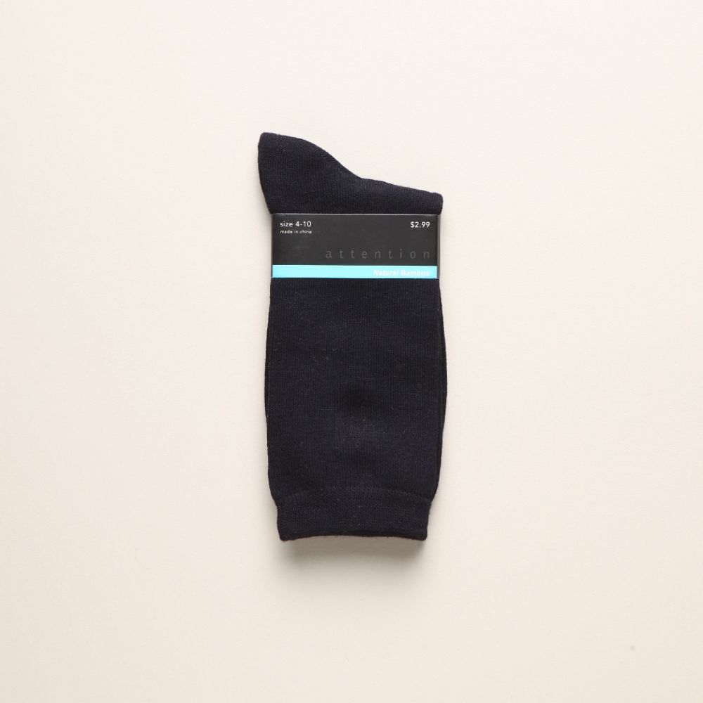 Attention Women’s Socks Natural Bamboo - Navy at Kmart.com