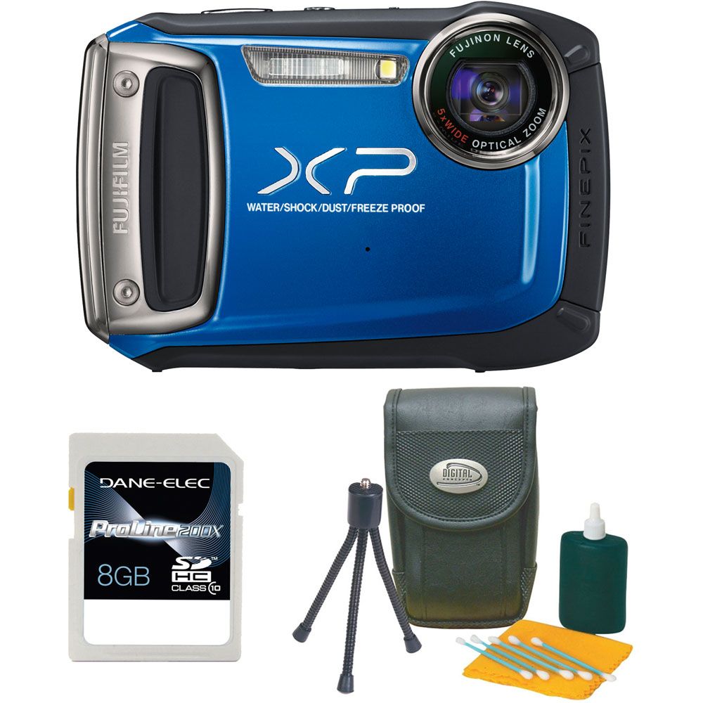 Fuji 16229646-3-KIT FinePix XP100 14MP Blue