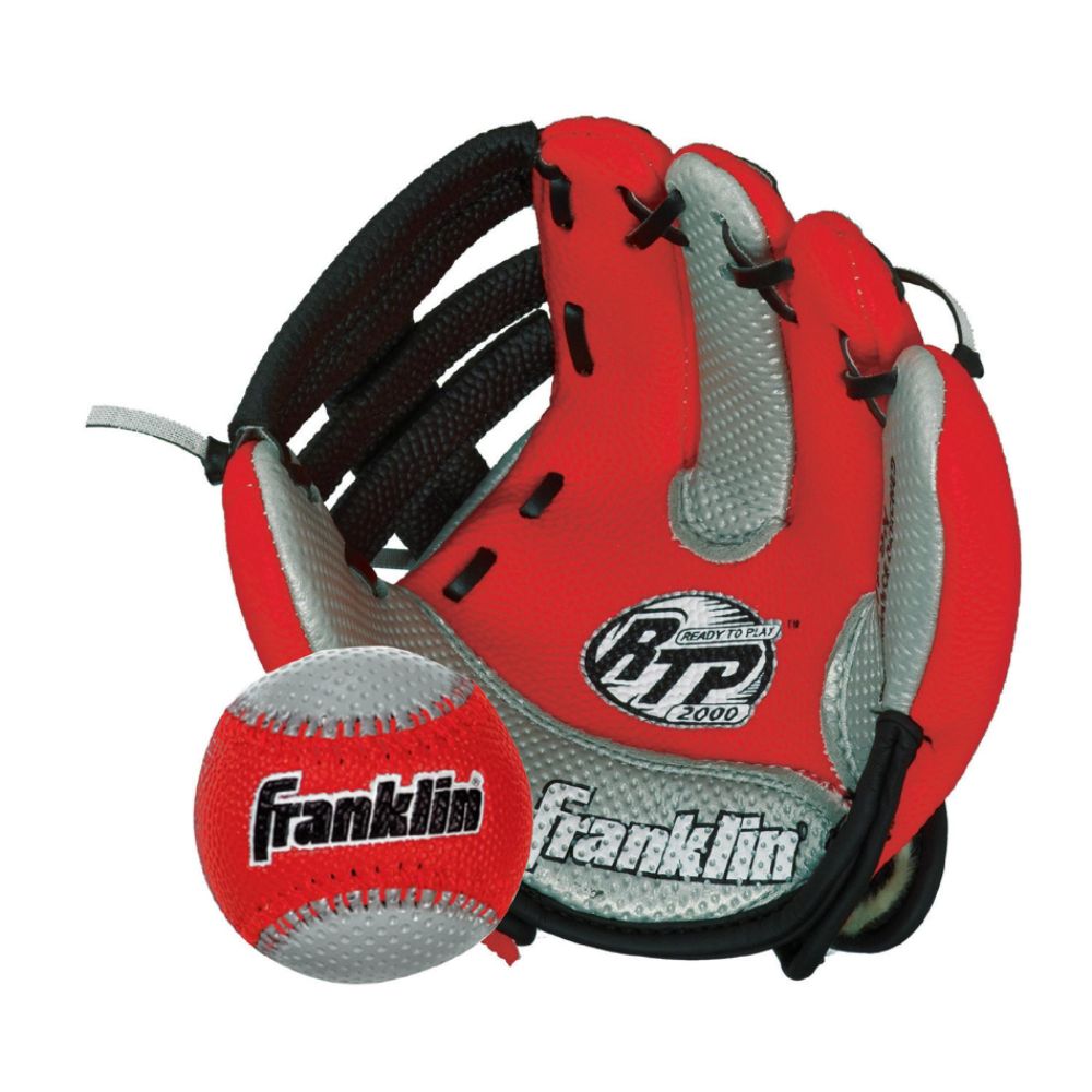 Franklin Red AIR TECH® Soft Foam Baseball Glove & Ball