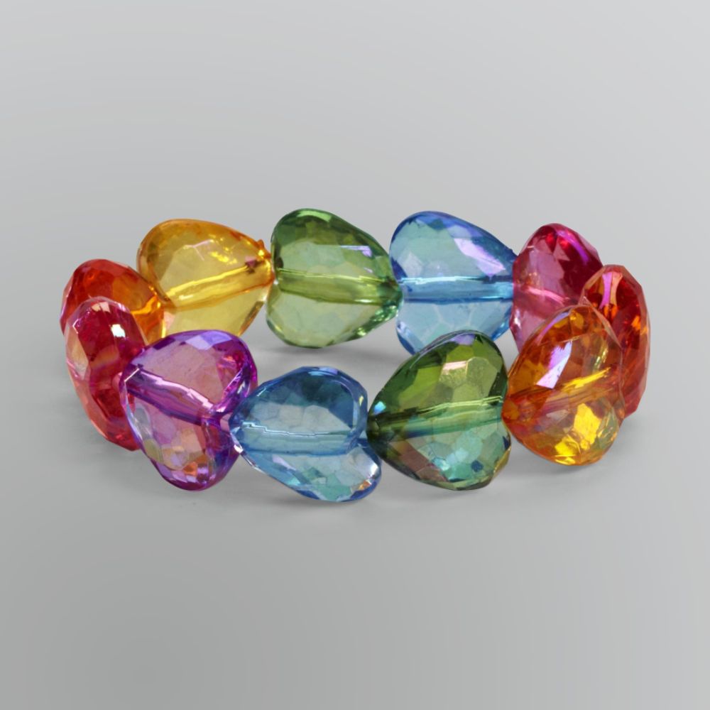 HEART BEAD BRACELET ASSORTED NO SIZE at Kmart.com
