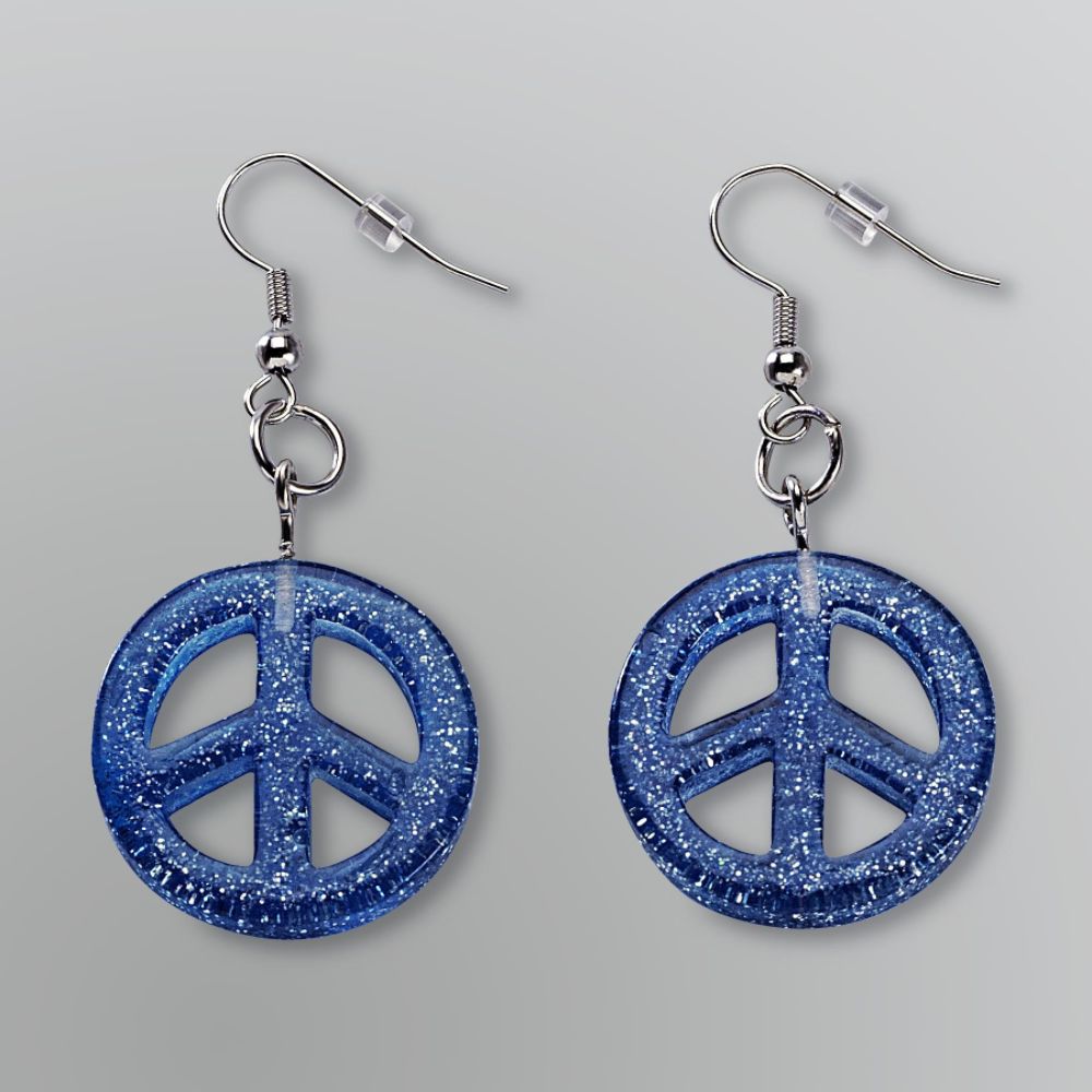PEACE GLTTR EARRING ASSORTED NO SIZE at Kmart.com