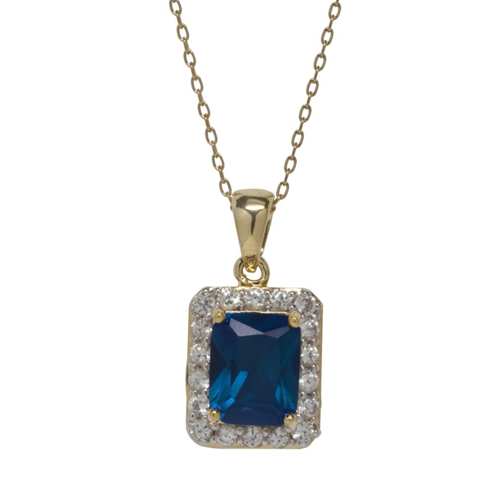Lab Created Blue and White Sapphire Pendant at Kmart.com