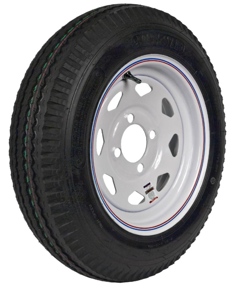 Loadstar 480-12 LRB Trailer Tire and 4-Hole Custom Spoke Wheel at Sears.com