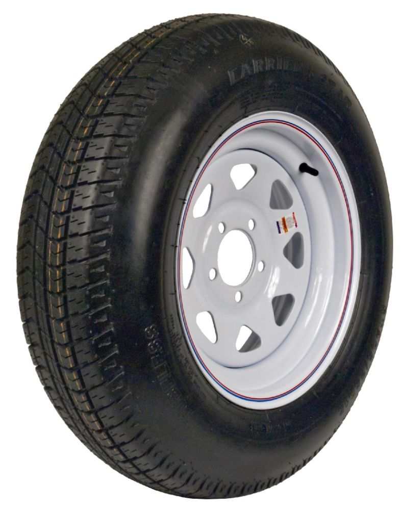 Carrier Star ST205/75D-15 LRC Trailer Tire and 5-Hole Custom Spoke Wheel at Sears.com