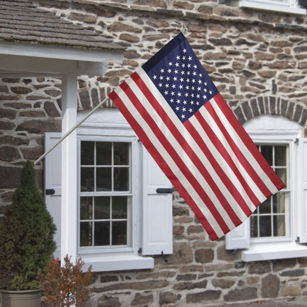 Valley Forge Flag 2.5 ft. x 4 ft. American Flag and Brushed Aluminum Pole Set at Kmart.com