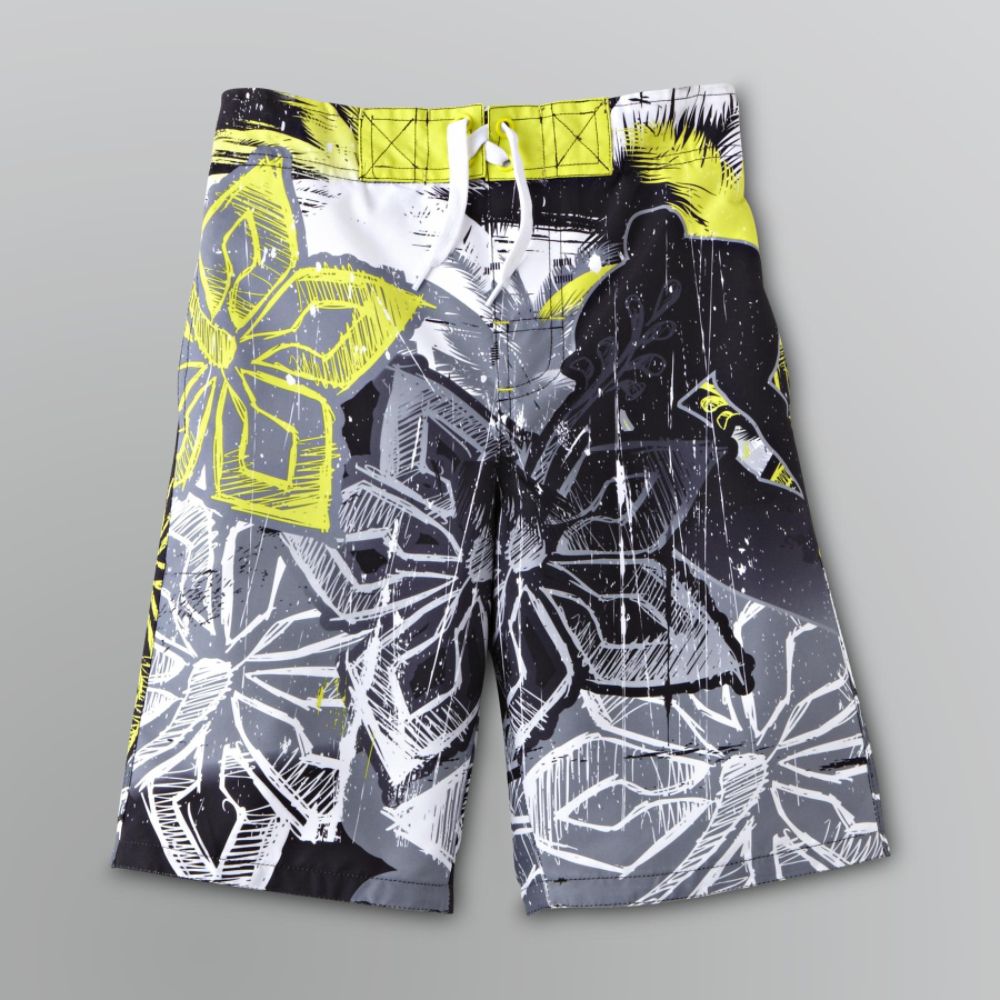 Joe Boxer Boy's Geometric Hibiscus Swim Trunks at Kmart.com