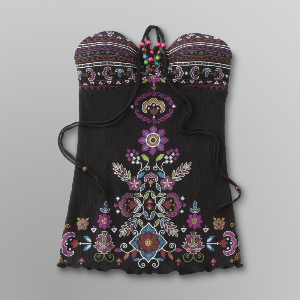 Bongo Junior's Beaded Floral Halter Top at Sears.com