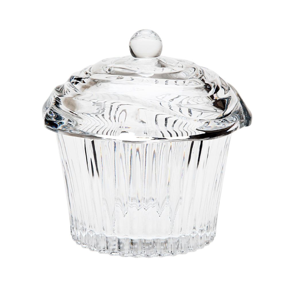 Godinger Dublin Crystal Cupcake Box