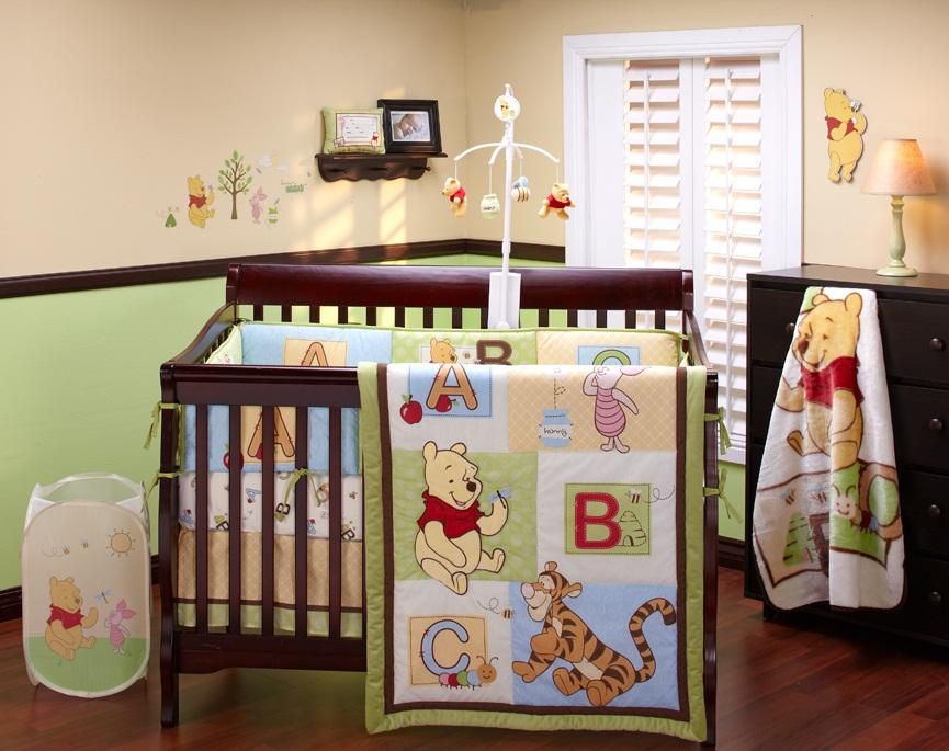 Winnie  Pooh Baby Cribs on Disney Winnie The Pooh Abc S 5 Piece Crib Set