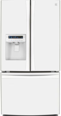Kenmore Elite 31.0 Cubic Foot French-Door Bottom-Freezer Refrigerator White Energy Star&174;