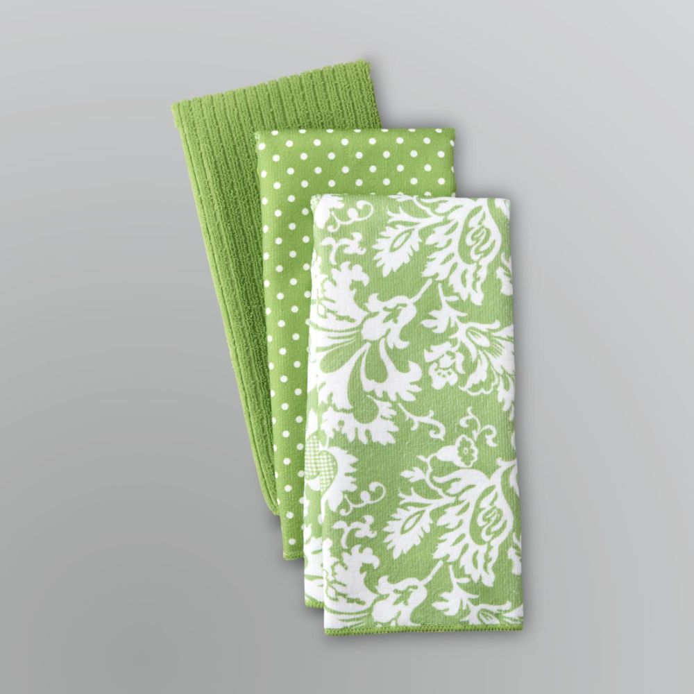 Sandra by Sandra Lee 3-Pack Damask Kitchen Towels at Sears.com