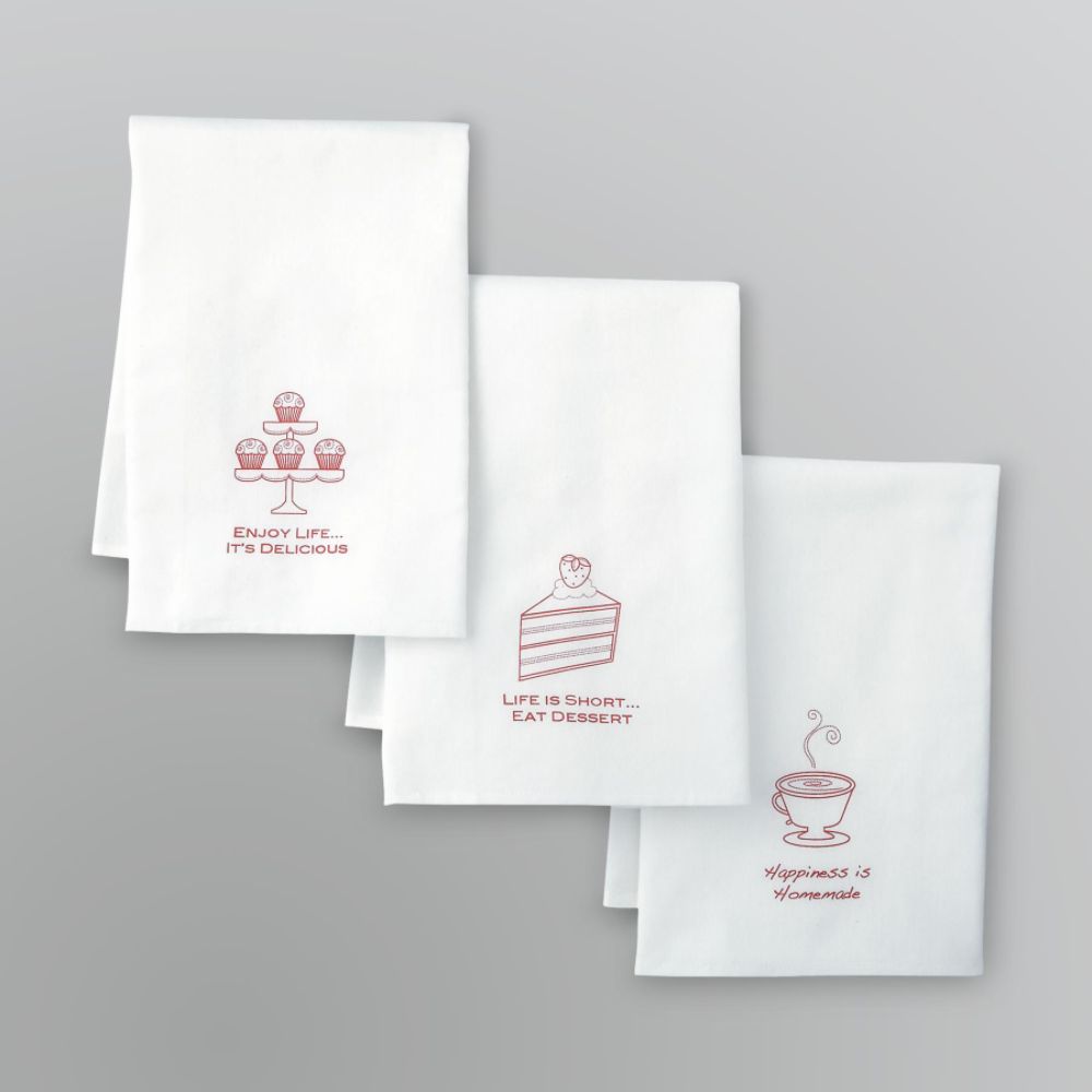 Sandra by Sandra Lee 3-Pack Flour Sack Towels