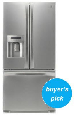 Kenmore Elite 25.0 Cubic Foot French-Door Bottom-Freezer Refrigerator Energy Star&174;