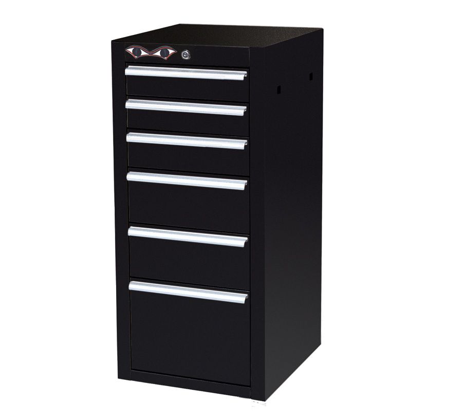 Viper Tool Storage 16" 6 Drawer 18G Steel Side Cabinet, Black at Kmart.com