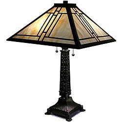 Tiffany-style Mission Gold Streak Table Lamp at Sears.com