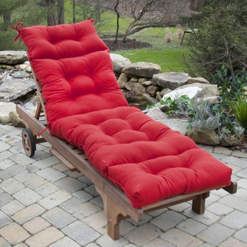 Greendale Home Fashions 72 in. Outdoor Chaise Lounger Cushion, Salsa at Sears.com