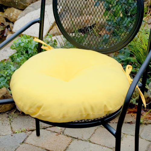 Greendale Home Fashions 18 in. Round Outdoor Bistro Chair Cushion, Set of Two, Sunbeam at Sears.com