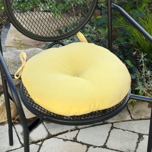 Greendale Home Fashions 15 in. Round Outdoor Bistro Chair Cushion, Set of Two, Sunbeam at Sears.com