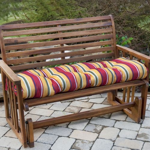 Greendale Home Fashions 54 in. Outdoor Bench Cushion, Carnival Stripe at Sears.com