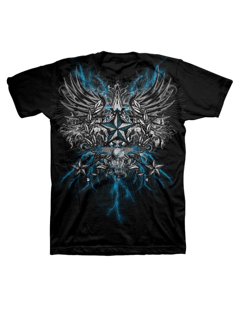 Men s Big & Tall Graphic Tee Nautical Globe Black