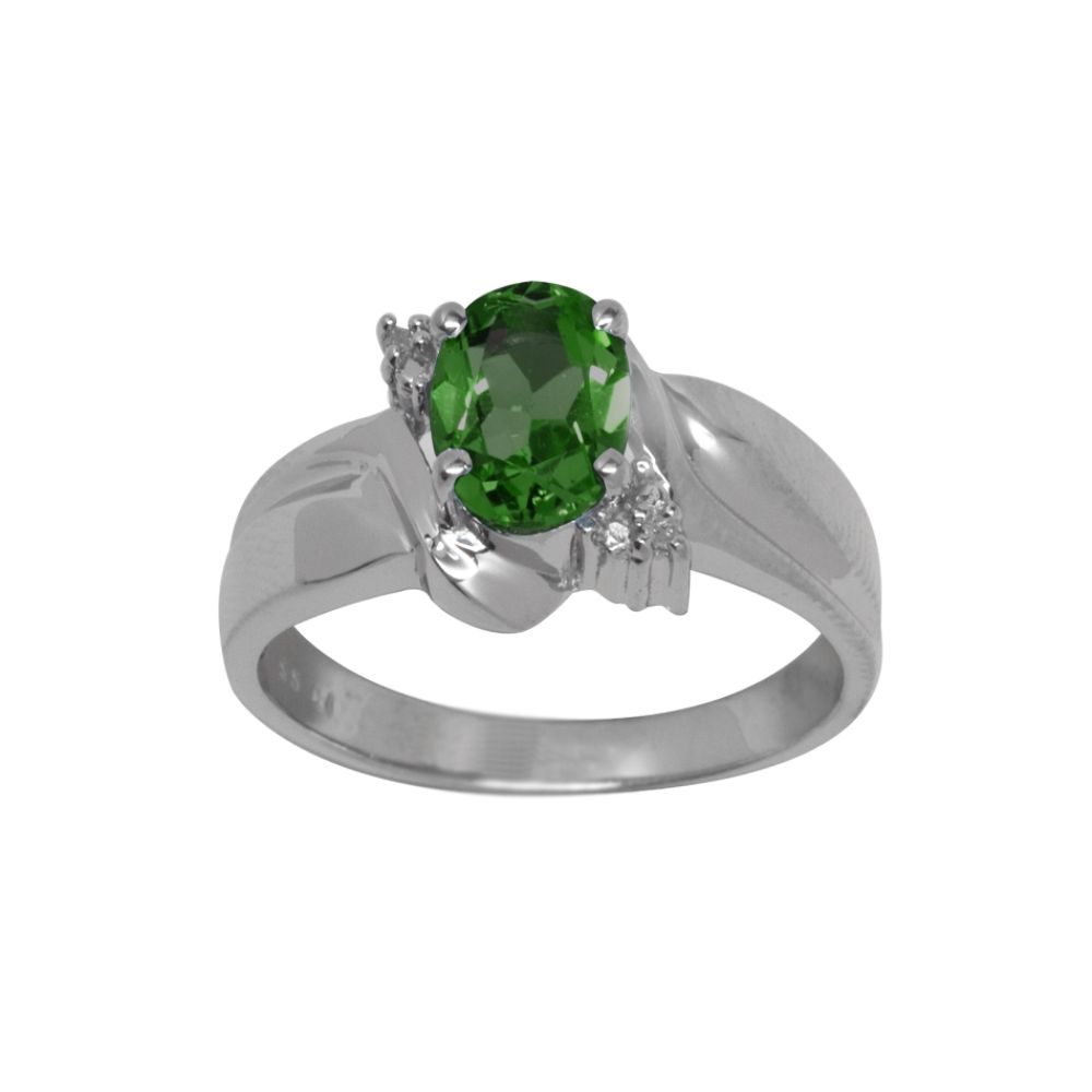 Lab Created Emerald and Diamond Accent Ring at Kmart.com
