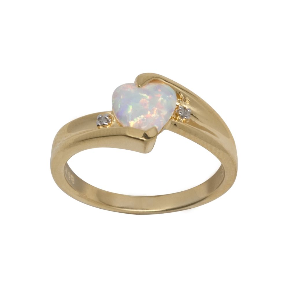 Lab Created Opal and Diamond Accent Ring at Sears.com
