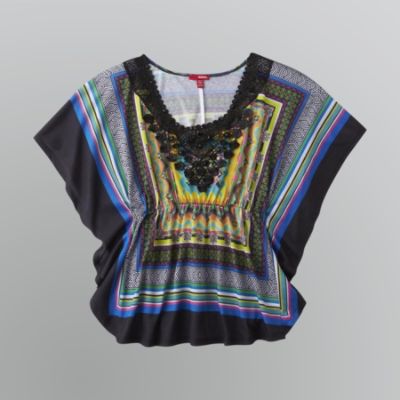 Bongo Junior's Plus Shirred Scarf Top – Yellow at Kmart.com