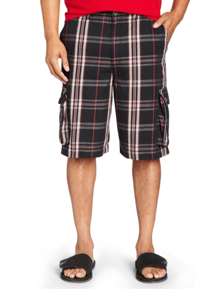 True Nation Plaid Cargo Shorts at Sears.com