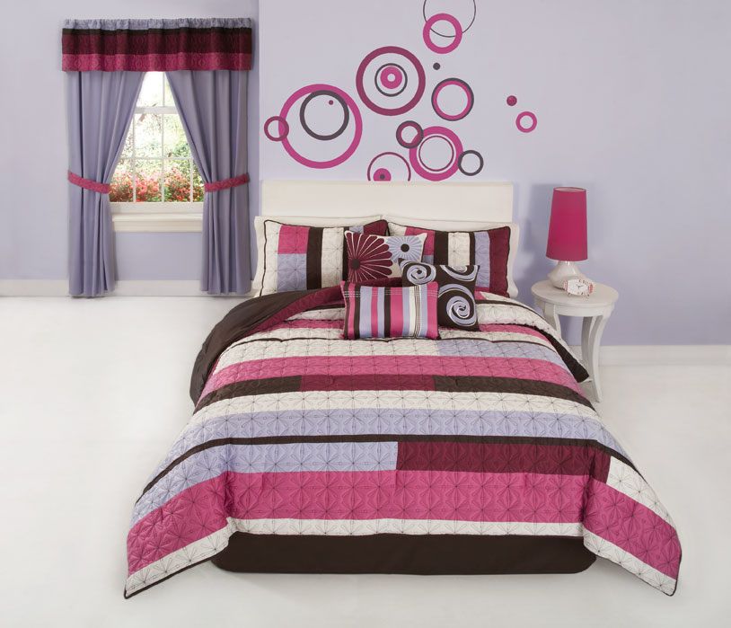 Bed Ink Choppy Pink Twin Comforter Set at Sears.com