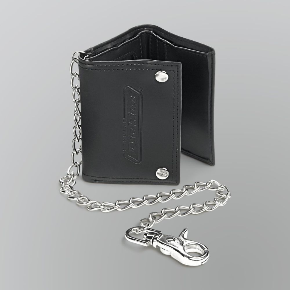 Genuine Dickies Men's Trifold Wallet with Chain