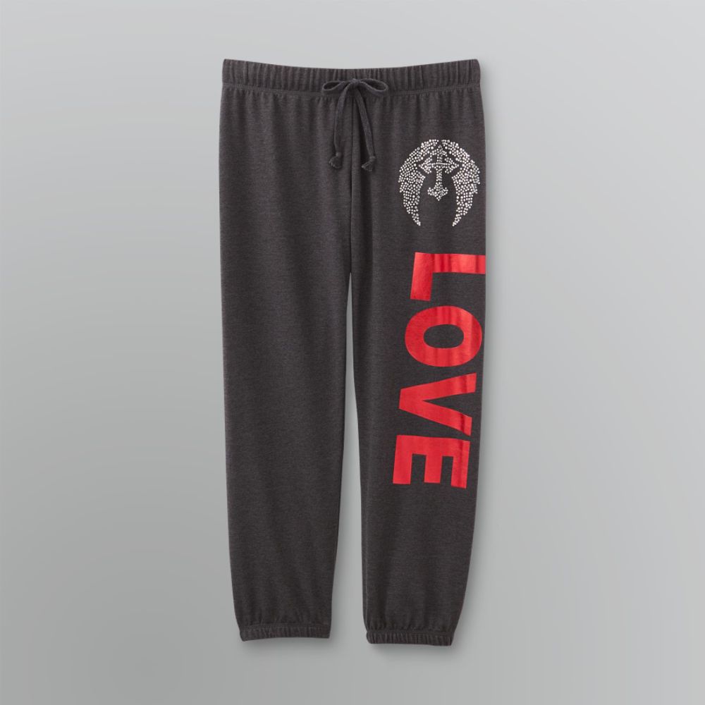 Joe Boxer Women's Rhinestone Cross Knit Capris at Sears.com