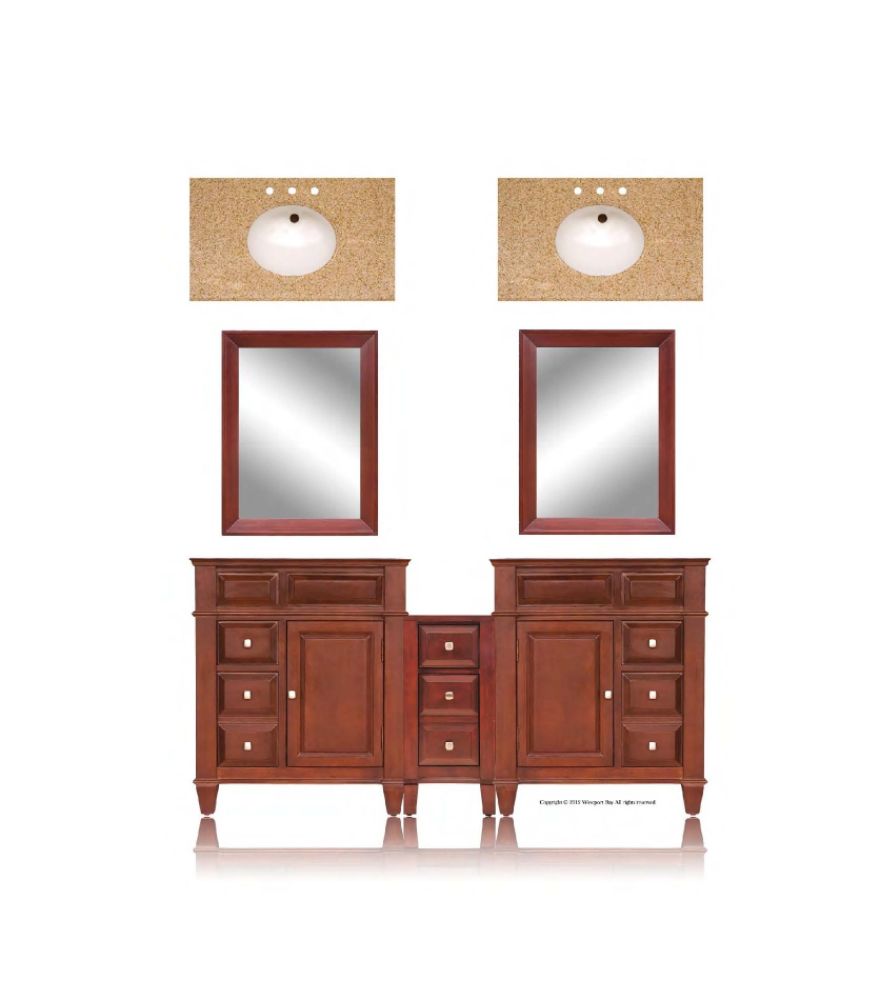 Westport Bay 73'' Double Basin Vanity in