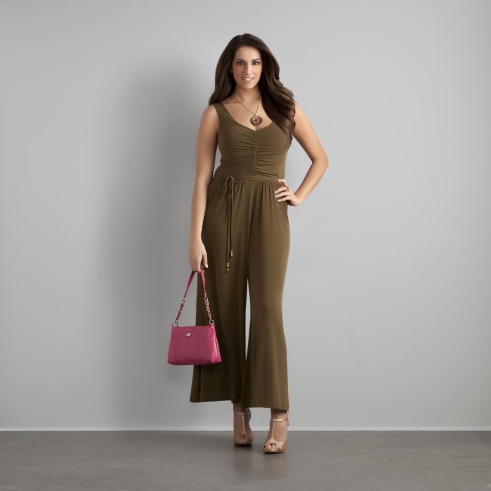 Sofia by Sofia Vergara Women's Shirred Top Jumpsuit at Kmart.com