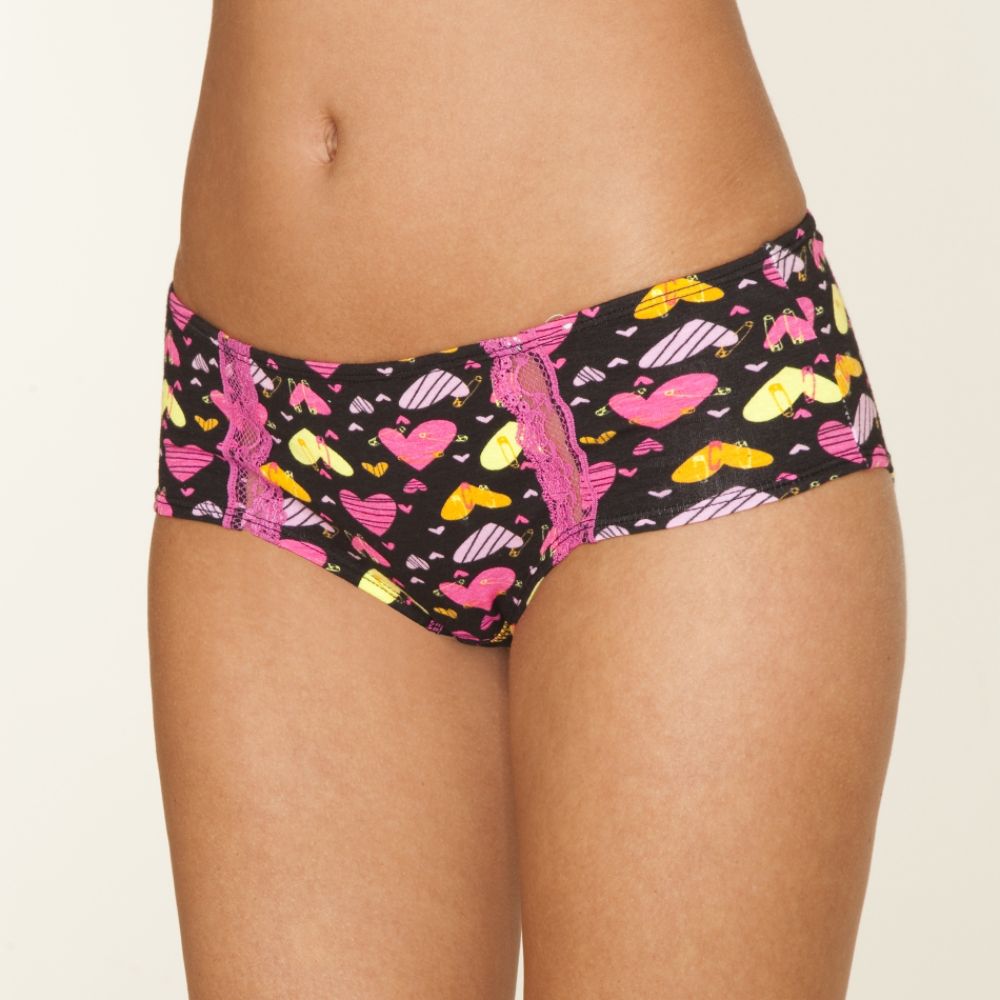 Joe Boxer Women’s Junior’s Hipster Lace Insert Black at Kmart.com