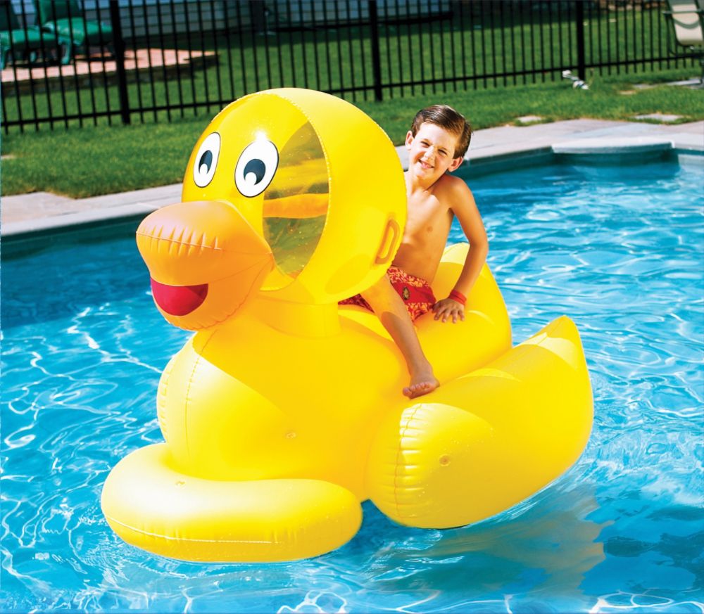 Swim Time Giant Ducky Inflatable Swimming Pool Toy