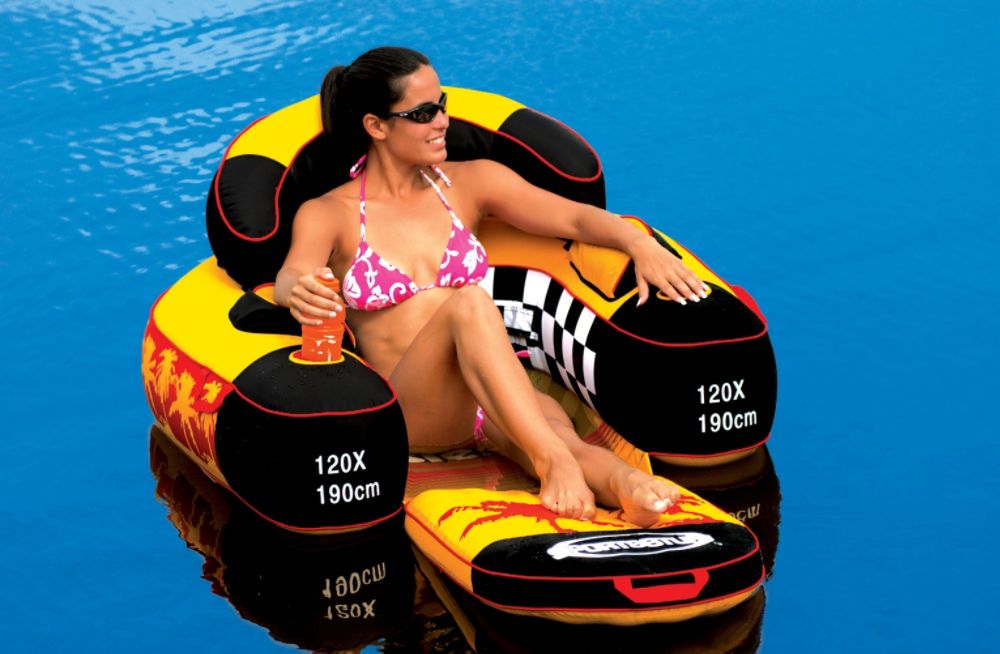 Swim Time Siesta Folding Lounge and Swimming Pool Float at Kmart.com