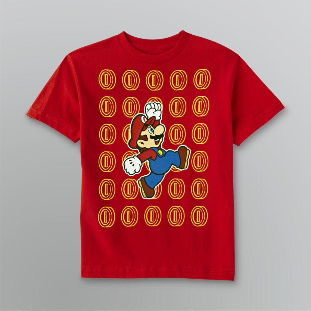 Mario Boy's Graphic T-Shirt - Super Mario Coins at Kmart.com
